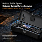 For DJI Pocket 4P Hard Shell Protective Storage Case Box With 3 Filter Slots, 2 SD Card Holders – Anti-Scratch, Lanyard