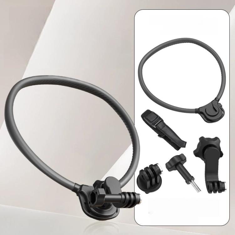 Silicone Neck Mount Holder for Action Camera Flexible POV 360-degree Rotatable Collar Mount, Full Kit, Standard Kit, Basic Kit – Durable Build, Easy to Use