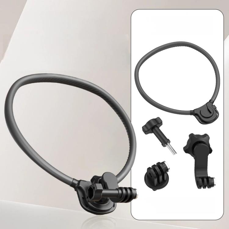 Silicone Neck Mount Holder for Action Camera Flexible POV 360-degree Rotatable Collar Mount, Full Kit, Standard Kit, Basic Kit – Durable Build, Easy to Use