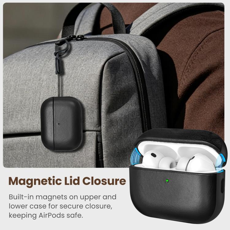DELIDIGI DD14 Magnetic Vintage Cover With Lanyard Bar – Lanyard, Magnetic, Leather, For AirPods Pro 3