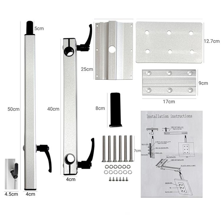 RV Multifunctional Rotatable Telescopic Table Leg Bracket Movable Table Leg Support For Yacht – Aluminum Alloy