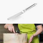 Stainless Steel Cream Spatula Stainless Steel Bell Knife Cake Spatula Baking Scraper Baking Tools 8-Inch Curved Knife