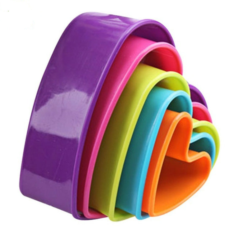 5pcs / Set Cookies Plastic Cake Mould Biscuit Plunger Forms DIY Baking Tools – Durable Build, Easy to Use Heart