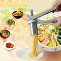 Household Stainless Steel Pasta Machine Small Manual Pasta Machine Multi-function Noodle Machine, Noodle Machine + 7 PCS Mould Noodle Machine + 7 PCS Mould