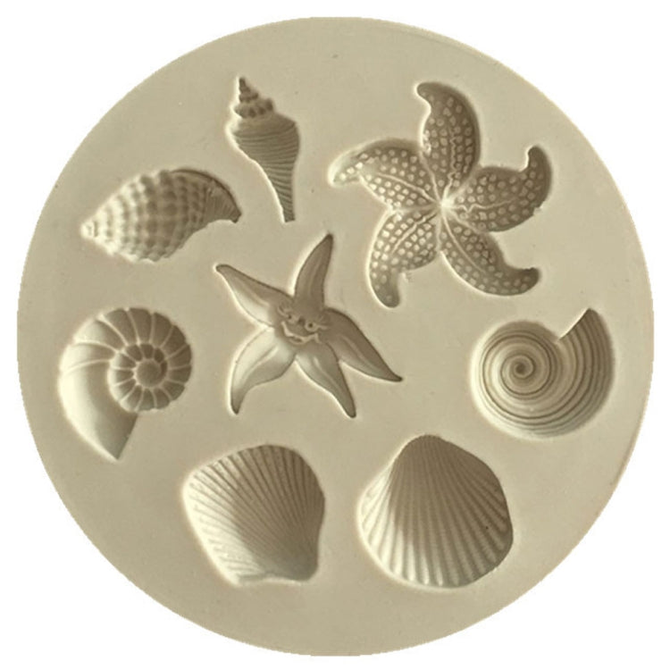 2 PCS Marine Element Mould Sea Star Conch Shell Model Silicone Cake Fondant Tool, Cake Fondant Tool – Durable Build, Easy to Use