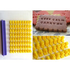 English Alphanumeric Symbol Seal Cookie Mold Movable Type Cake Mold Set, Cake Mold Set – Durable Build, Easy to Use