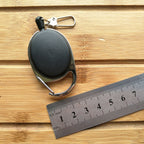 Outdoor Telescopic Wire Rope Key Ring Burglar Keychain EDC Retractable Chain Return key Ring Holder