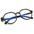 Fashion Eyeglasses Retro TR Frame Plain Glass Spectacles, Blue, Bright black, Matte Black, Pink, Gray – Durable Build, Easy to Use
