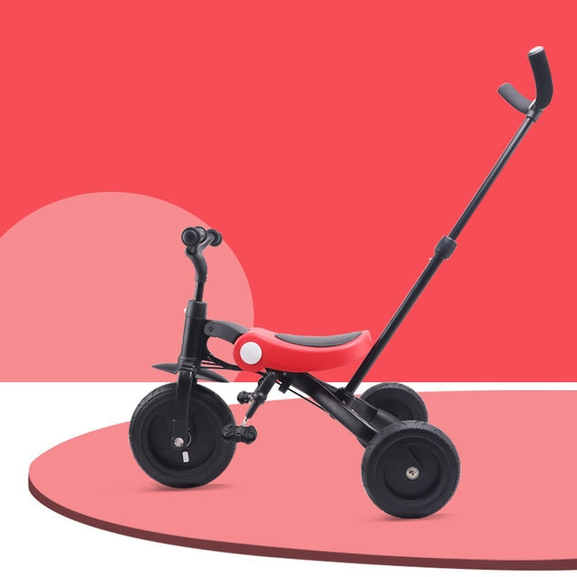 Ride On Toys Baby Tricycle Children Folding Bike Kids Scooter, Baby Tricycle Baby Tricycle Red