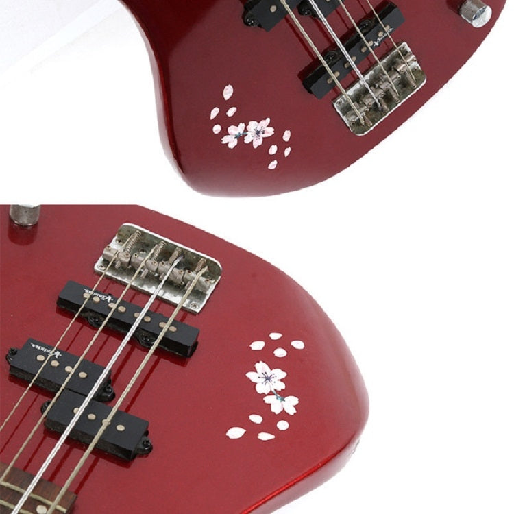 2 PCS Guitar Panel Stickers DIY Cherry Blossom Stickers Ukuleles Paste, 2 PCS Guitar Panel Stickers 2 PCS Guitar Panel Stickers