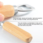 2 PCS Stainless Steel Beer Bottle Opener with Rubber Wood Handle Creative Gift Soda Bottle Driver, Beer Bottle Opener with Handle – Durable Build, Easy to Use