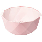 Double-layer Hollow Drain Basket Household Plastic Multi-function Washing Vegetables and Fruit Dishes, Small, Large
