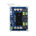 XH-M543 120W+120W Dual-channel Stereo High Power Digital TPA3116D2 Audio Power Amplifier Board, 120W+120W Dual-channel Audio Amplifier