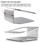 Height Adjustable Aluminum Alloy Laptop Cooling Stand 360 Rotation Ergonomic 10-17 inch Notebook Holder for MacBook Air Pro, 360 Rotation – Aluminum Alloy