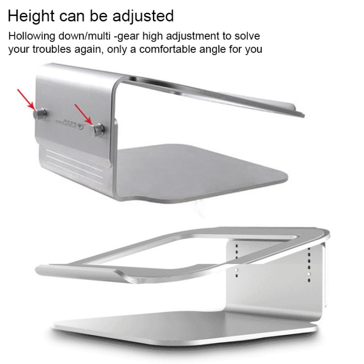 Height Adjustable Aluminum Alloy Laptop Cooling Stand 360 Rotation Ergonomic 10-17 inch Notebook Holder for MacBook Air Pro, 360 Rotation – Aluminum Alloy