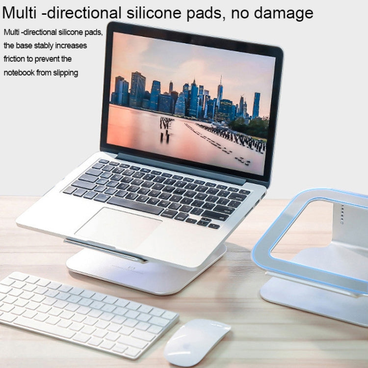Height Adjustable Aluminum Alloy Laptop Cooling Stand 360 Rotation Ergonomic 10-17 inch Notebook Holder for MacBook Air Pro, 360 Rotation – Aluminum Alloy