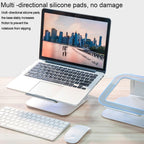 Height Adjustable Aluminum Alloy Laptop Cooling Stand 360 Rotation Ergonomic 10-17 inch Notebook Holder for MacBook Air Pro, 360 Rotation – Aluminum Alloy
