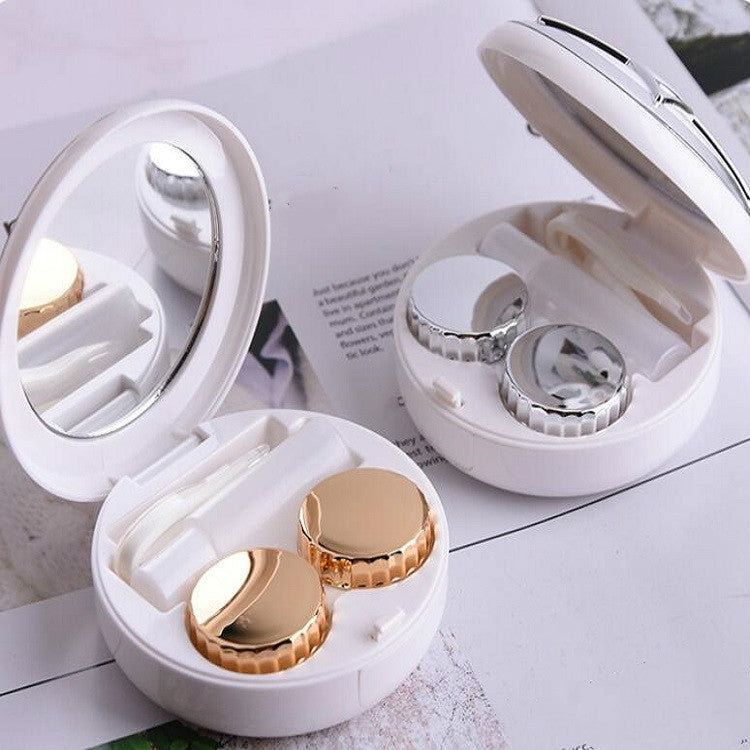Portable Beauty Lens Care Double Box Contact Lens Case – Durable Build, Easy to Use
