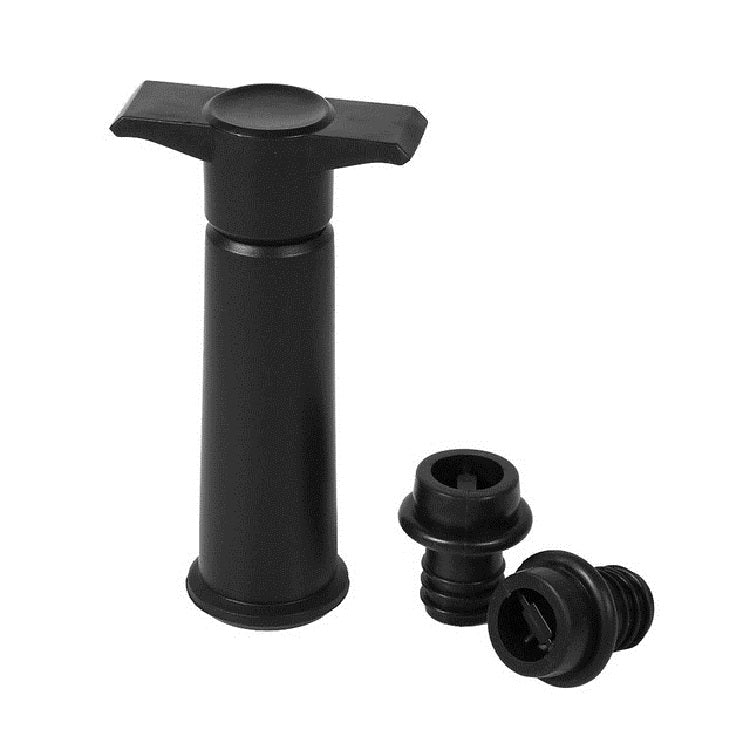 Red Wine Vacuum Pump Freshener Silicone Wine Stopper Set, Black Pump 2 Stoppers (OPP Bag), Black Pump 2 Stoppers (Box), 2 Stoppers Three Holes (OPP Bag), Black Pump Three-piece Box – Durable Build, Easy to Use Black Pump 2 Stoppers (OPP Bag)