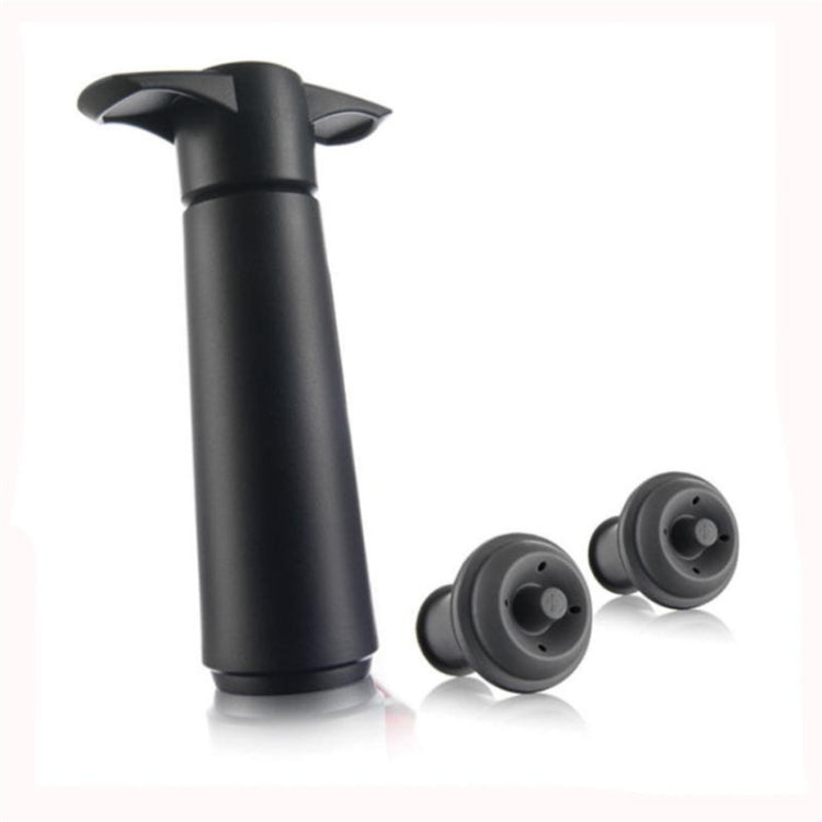 Red Wine Vacuum Pump Freshener Silicone Wine Stopper Set, Black Pump 2 Stoppers (OPP Bag), Black Pump 2 Stoppers (Box), 2 Stoppers Three Holes (OPP Bag), Black Pump Three-piece Box – Durable Build, Easy to Use