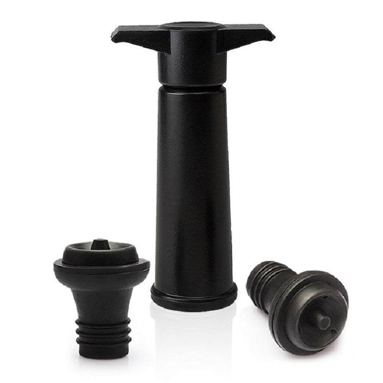Red Wine Vacuum Pump Freshener Silicone Wine Stopper Set, Black Pump 2 Stoppers (OPP Bag), Black Pump 2 Stoppers (Box), 2 Stoppers Three Holes (OPP Bag), Black Pump Three-piece Box – Durable Build, Easy to Use 2 Stoppers Three Holes (OPP Bag)