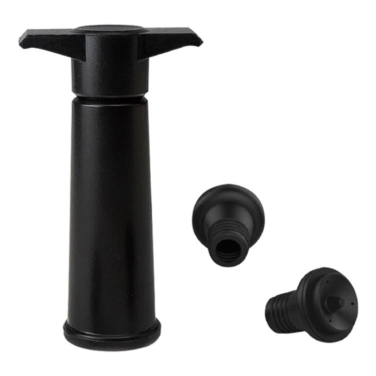 Red Wine Vacuum Pump Freshener Silicone Wine Stopper Set, Black Pump 2 Stoppers (OPP Bag), Black Pump 2 Stoppers (Box), 2 Stoppers Three Holes (OPP Bag), Black Pump Three-piece Box – Durable Build, Easy to Use Black Pump Three-piece Box