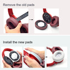 Headphone Cushion Cover – 2 PCS For JBL Live 500BTNC Headphone Sponge Sleeve Earmuffs,...