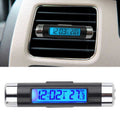 2 in 1 Car Auto Thermometer Clock Calendar LCD Display Screen, Car Auto Thermometer Car Auto Thermometer