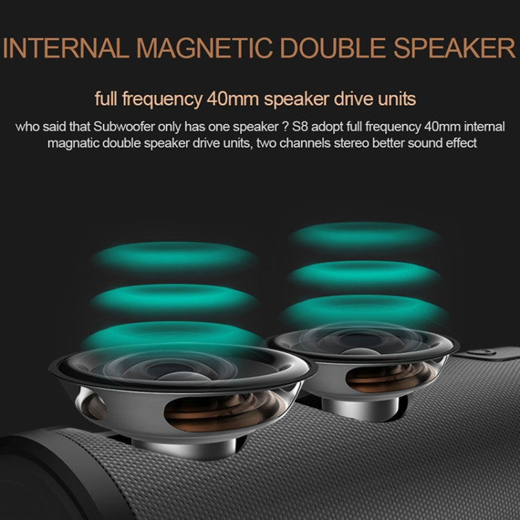 S8 Bluetooth Speaker – HiFi Bass Sound