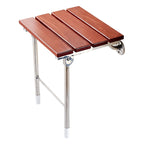 Wood Folding Wall Mounted Relaxation Shower Chair Solid Seat, Folding Solid Chair Folding Solid Chair