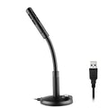 USB Condenser Microphone with Cable for Computer PC Desktop Laptop Notebook Cable Recording Gaming Podcasting, Black Black