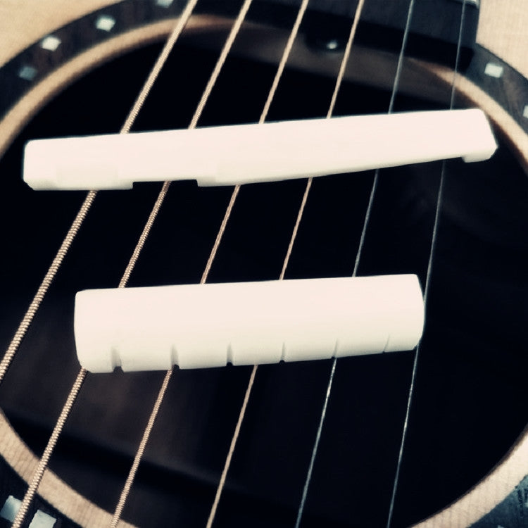 Guitar String Pillow Upper and Lower Ox Bone Pillow Bridge Guitar Accessories, Guitar String Guitar String