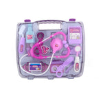 Simulation Stethoscope Set Portable Medicine Box Child Doctor Role Playing Toy, Stethoscope Set (Purple), Stethoscope Set (Blue) Stethoscope Set (Purple) Purple