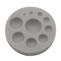 Round Silicone Fondant Cake Mold DIY Baking Decoration Chocolate Tool, Round Silicone(Grey), Round Silicone(Pink) Round Silicone(Grey) Grey