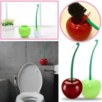 Cherry Shaped Toilet Brush Bathroom Creative Lovely Lavatory Brush Toilet Cleaning Kit, Red, Green – Non-slip