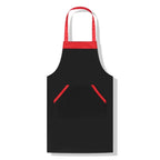 Solid Color Polyester Home Apron Antifouling Simple Adult Apron Black