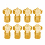 8 PCS Bugatti 3D Printer Accessories E3D-V5 V6 Nozzle M6 Thread Consumables Hot Nozzle, 1.75/0.3mm, 1.75/0.35mm, 1.75/0.4mm, 1.75/0.5mm, 1.75/0.6mm, 3/0.2mm, 3/0.3mm, 3/0.4mm, 3/0.8mm, 3/1.0mm, 3/0.25mm 1.75 0.2mm