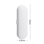 3 PCS Universal Sonic Electric Toothbrush Travel Portable Storage Box, White