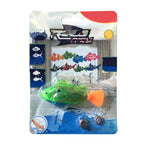 8 in 1 Simulation Electric Fish Babies Shower Toy with Swimming & Lighting Function, Simulation Electric Fish