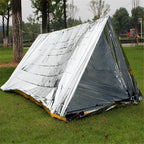 Emergency Simple Tent Outdoor Rescue Blanket First Aid Sunscreen Insulation Blanket, Silver, Orange – Waterproof