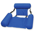 Inflatable Hammock Foldable Dual-purpose Backrest Floating Drainage Upstream Pleasure Lounge Chair Floating Bed Sofa, With Foam Board, Without Foam Board With Foam Board