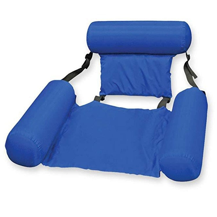 Inflatable Hammock Foldable Dual-purpose Backrest Floating Drainage Upstream Pleasure Lounge Chair Floating Bed Sofa, With Foam Board, Without Foam Board With Foam Board
