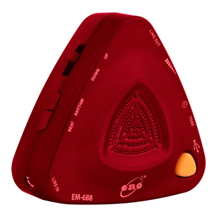 ENO EM-688 Electronic Vocal Rechargeable Metronome For Piano/Guitar/Drum/Guzheng/Violin, EM-688 (Black), EM-688 (Red), EM-688 (Blue) – Durable Build, Easy to Use EM-688 (Red) Red