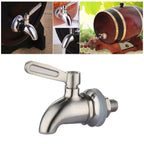 Drink Dispenser Beverage Wine Barrel Tap Spigot Stainless Steel Coffee Juice Faucet, 12mm, 16mm 12mm