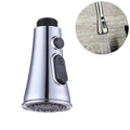 Kitchen Horn Button Switch Pausable Faucet Sprinkler Water Saving Nozzle Sprayer Filter, Plating CP, Drawing BN Plating CP