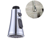 Kitchen Horn Button Switch Pausable Faucet Sprinkler Water Saving Nozzle Sprayer Filter, Plating CP, Drawing BN Plating CP