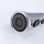 Kitchen Horn Button Switch Pausable Faucet Sprinkler Water Saving Nozzle Sprayer Filter, Plating CP, Drawing BN