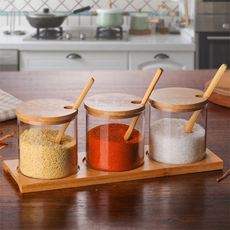 Creative Borosilicate Transparent Seasoning Jar Kitchen Supplies, Spoon, Single Glass Jar, One Sets – Durable Build, Easy to Use One Sets