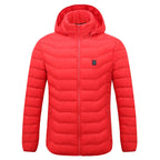 Winter Smart Electric Heating Hooded Jacket, XXXL, XXXXL, M, L, XL – Waterproof XXXL Red