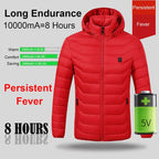 Winter Smart Electric Heating Hooded Jacket, XXXL, XXXXL, M, L, XL – Waterproof
